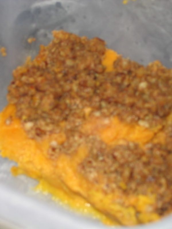 Sweet Potato Casserole With Pecan Streusel Topping