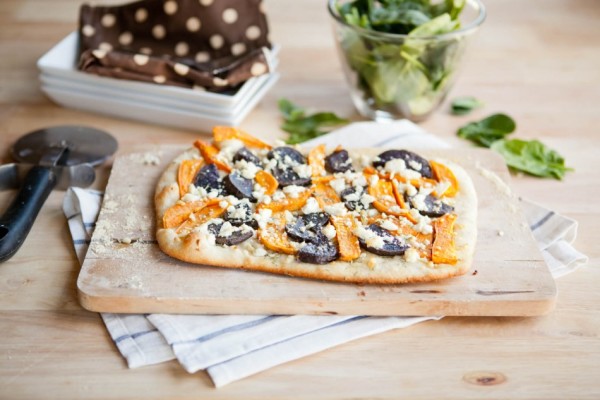 Sweet Potato and Feta Pizza