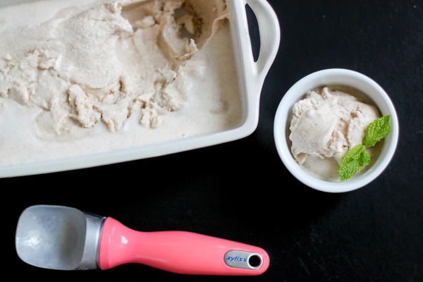 Vegan maple cinnamon ice cream