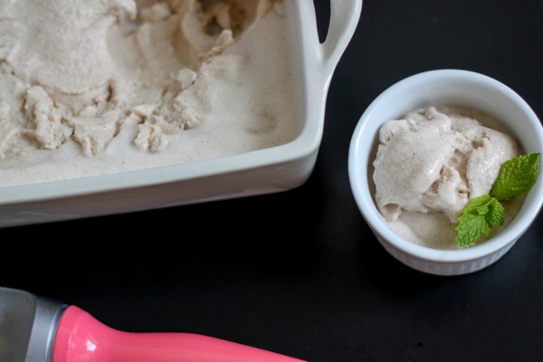 Vegan maple cinnamon ice cream